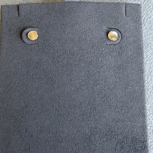 Moon & Meadow Curved Circle Stud Earrings, 14k